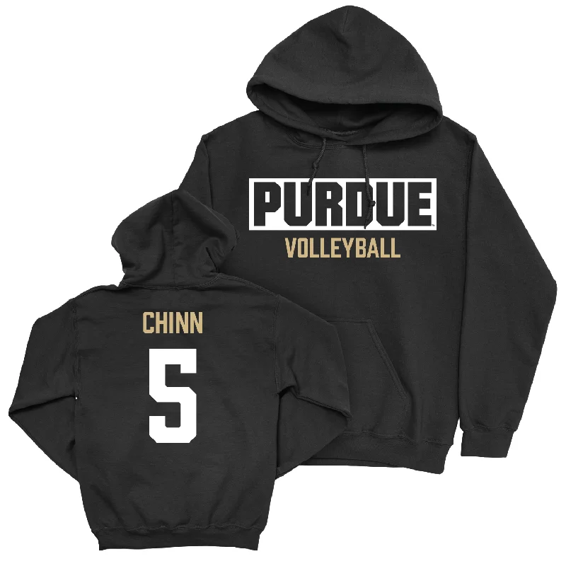 Women's Volleyball Black Staple Hoodie - Maddy Chinn | #5