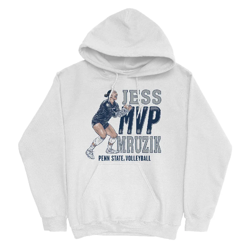 EXCLUSIVE RELEASE: Jess Mruzik MVP White Hoodie