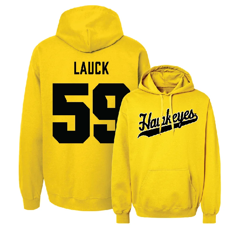 Gold Football Script Hoodie - Trevor Lauck