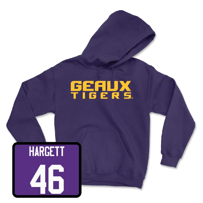 Football Purple Geaux Hoodie - Badger Hargett