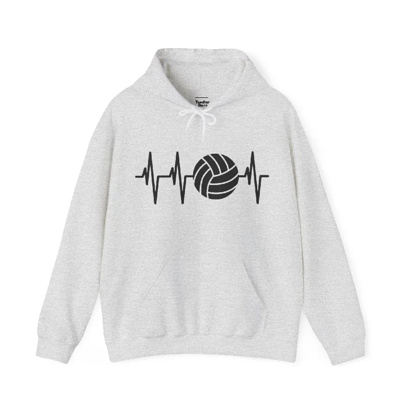 Volleyball Heartbeat Hooded Sweatshirt