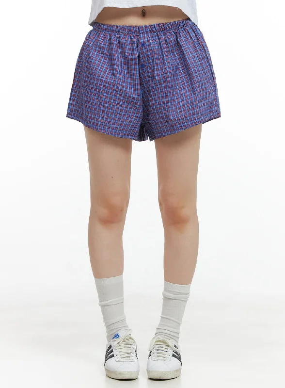 Banded Checkered Boxer Shorts CG409