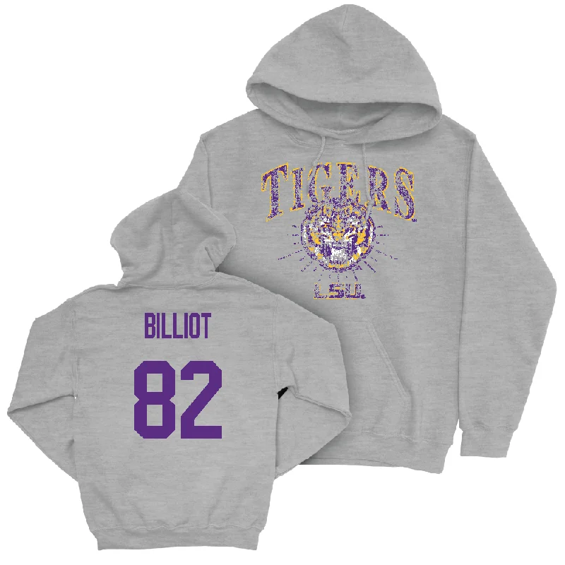 Football Sport Grey Tigers Hoodie  - Kylan Billiot