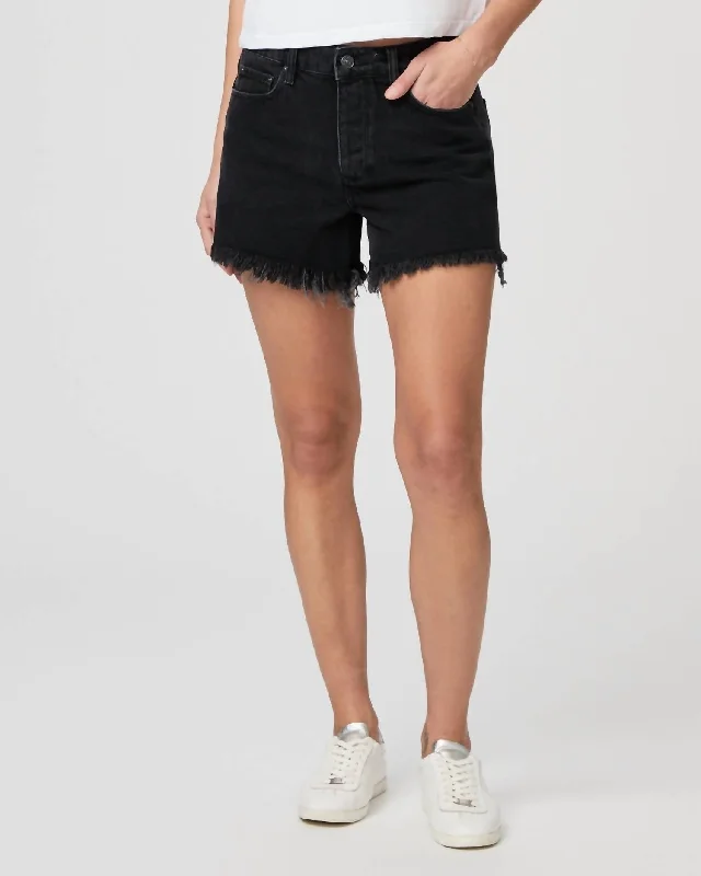 Noella Cut Off Shorts In Black Dove