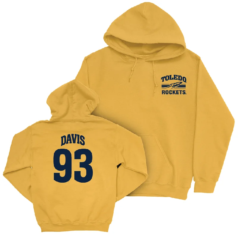 Toledo Football Gold Victory Hoodie - Malachi Davis | #93