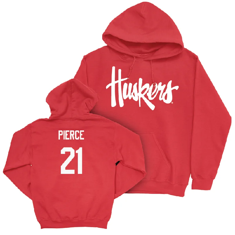 Red Women's Volleyball Huskers Hoodie - Skyler Pierce