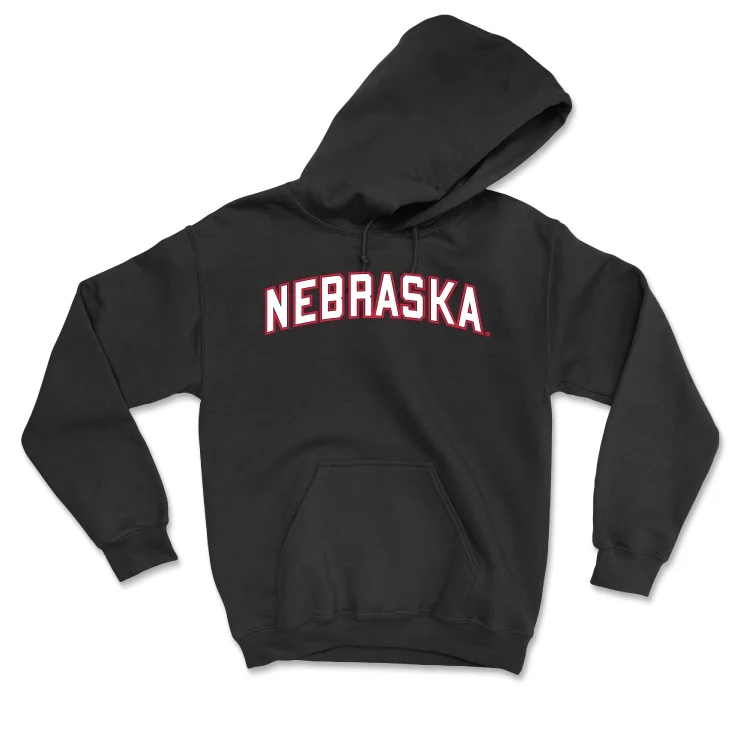 Women's Volleyball Black Nebraska Hoodie - Merritt Beason