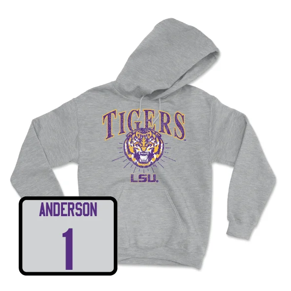 Football Sport Grey Tigers Hoodie - Aaron Anderson