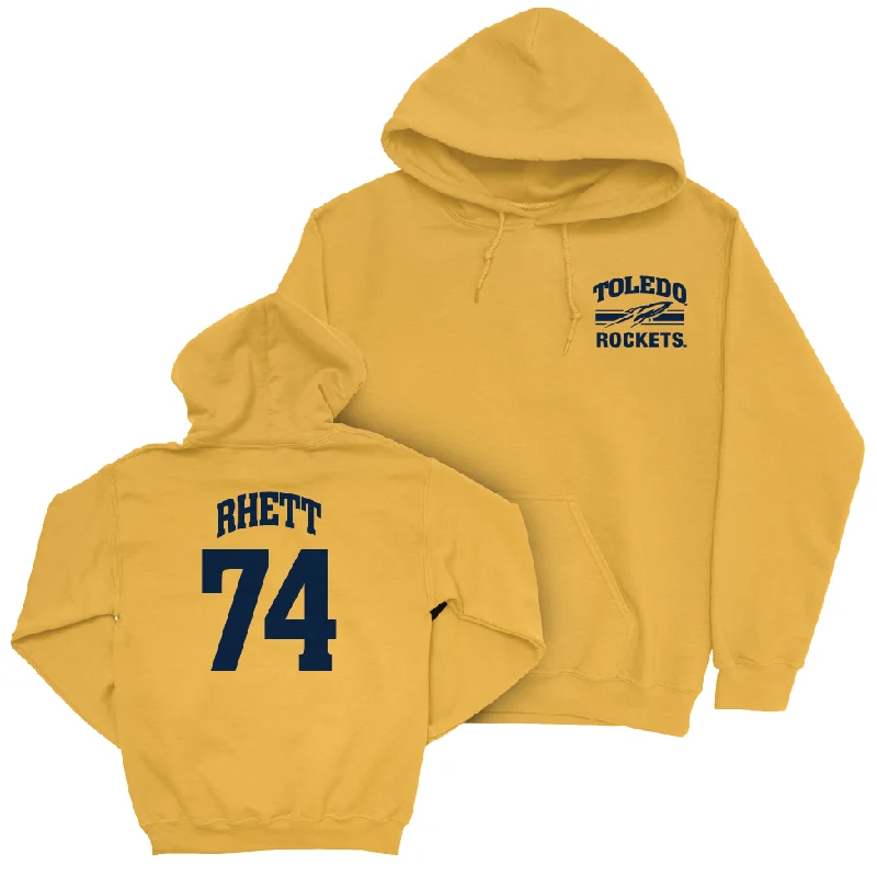 Toledo Football Gold Victory Hoodie - Cole Rhett | #74