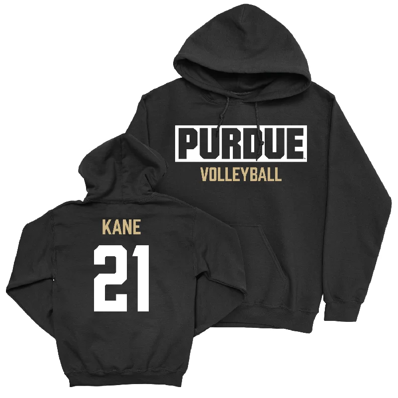 Women's Volleyball Black Staple Hoodie - Julia Kane | #21