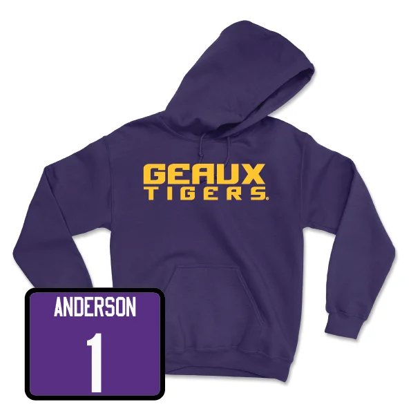 Football Purple Geaux Hoodie - Aaron Anderson