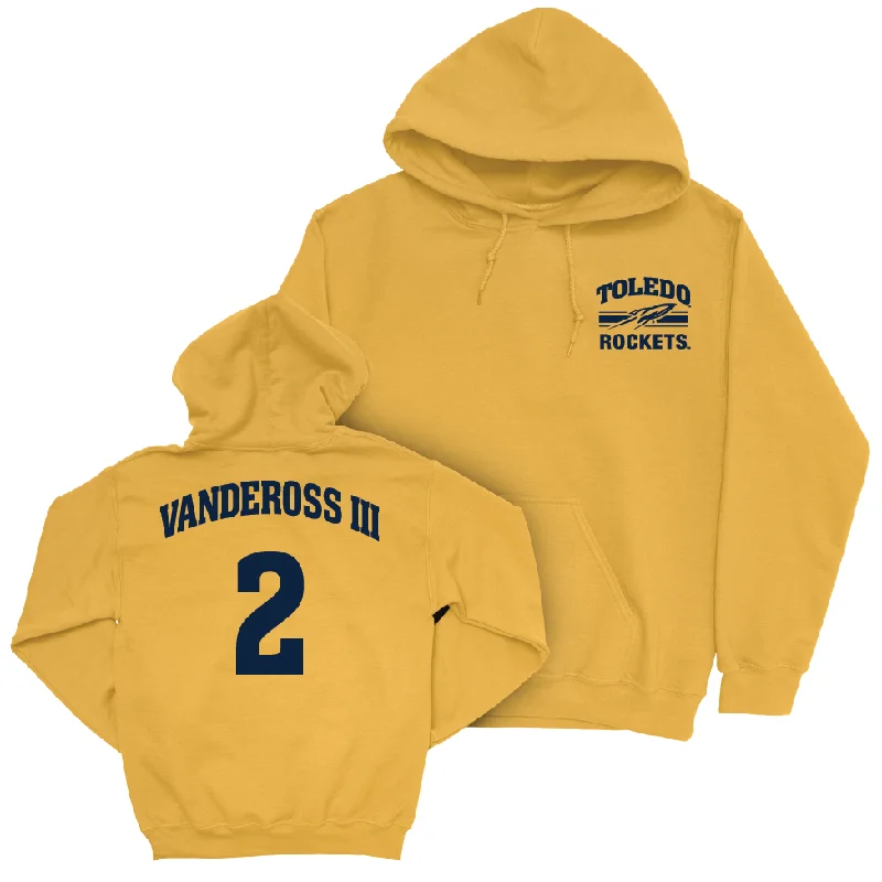 Toledo Football Gold Victory Hoodie - Junior Vandeross III | #2