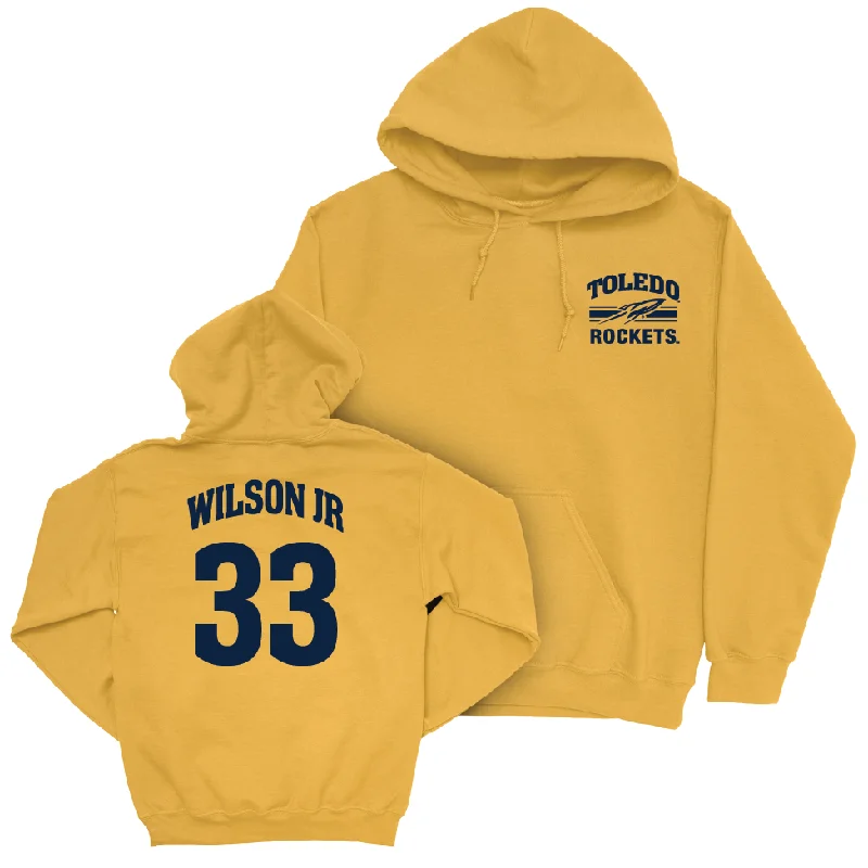 Toledo Football Gold Victory Hoodie - CJ Wilson Jr. | #33