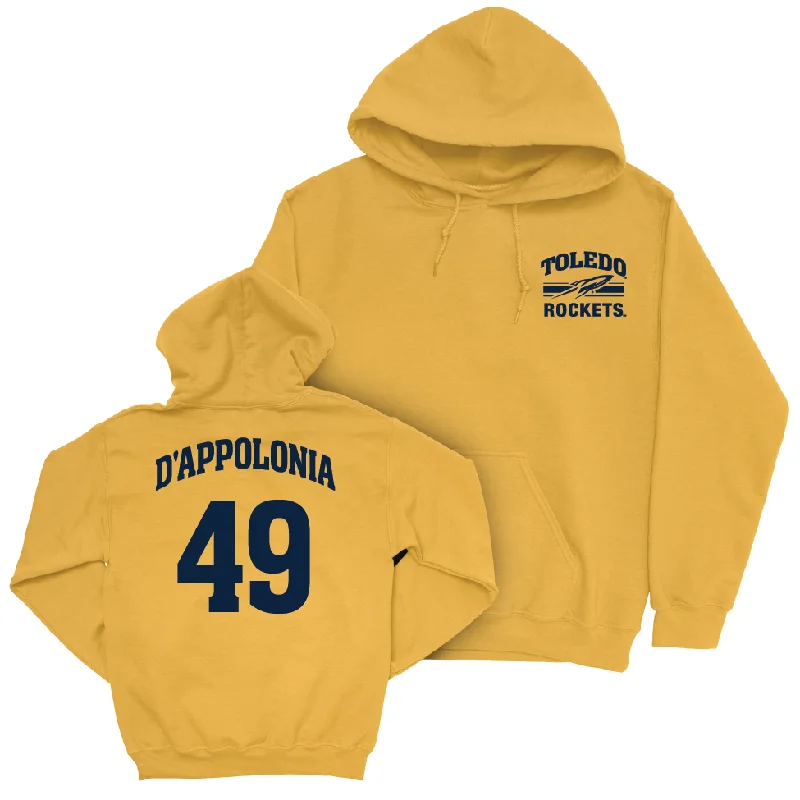 Toledo Football Gold Victory Hoodie - Chris D’Appolonia | #49