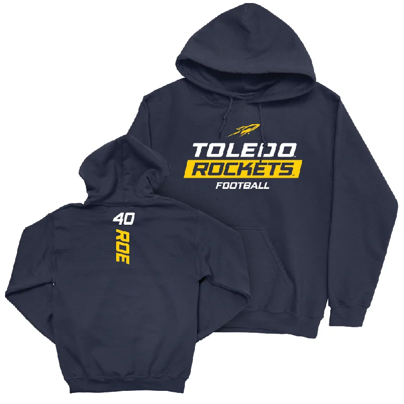 Toledo Football Navy Rush Hoodie  - James Roe