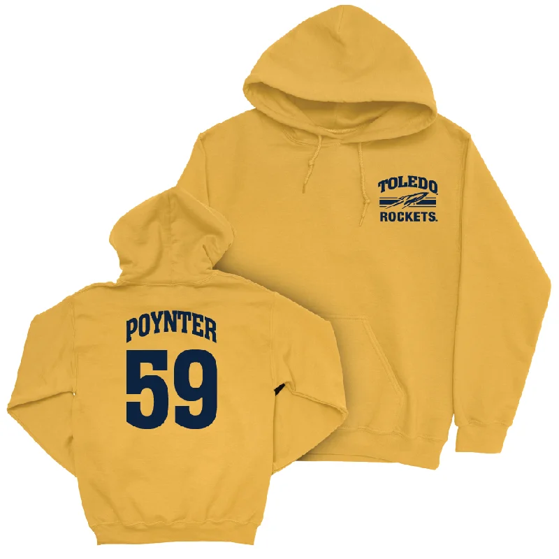 Toledo Football Gold Victory Hoodie - Martez Poynter | #59