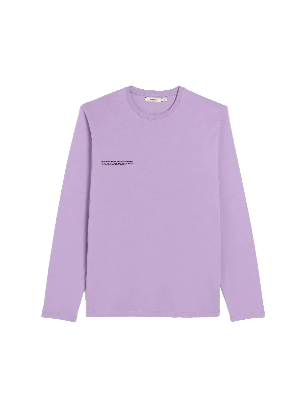 Womens 365 Midweight Long Sleeve T-shirt—Orchid Purple