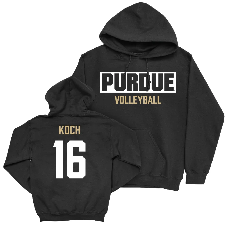 Women's Volleyball Black Staple Hoodie - Maddie Koch | #16