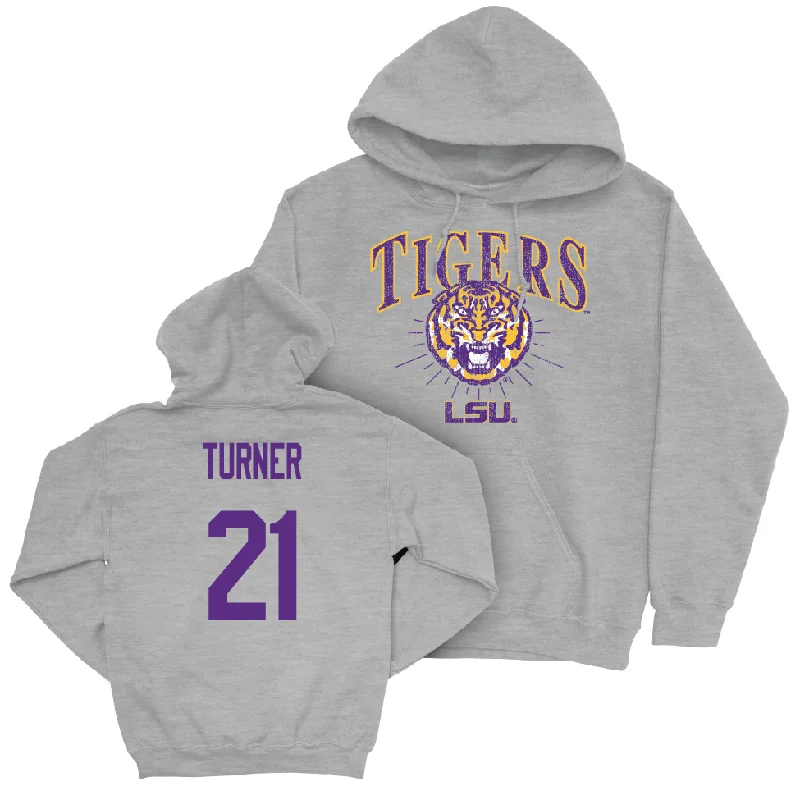 Football Sport Grey Tigers Hoodie    - Michael Turner