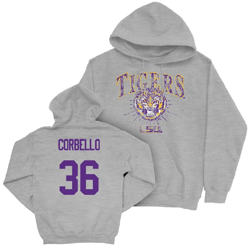 Football Sport Grey Tigers Hoodie  - Aidan Corbello