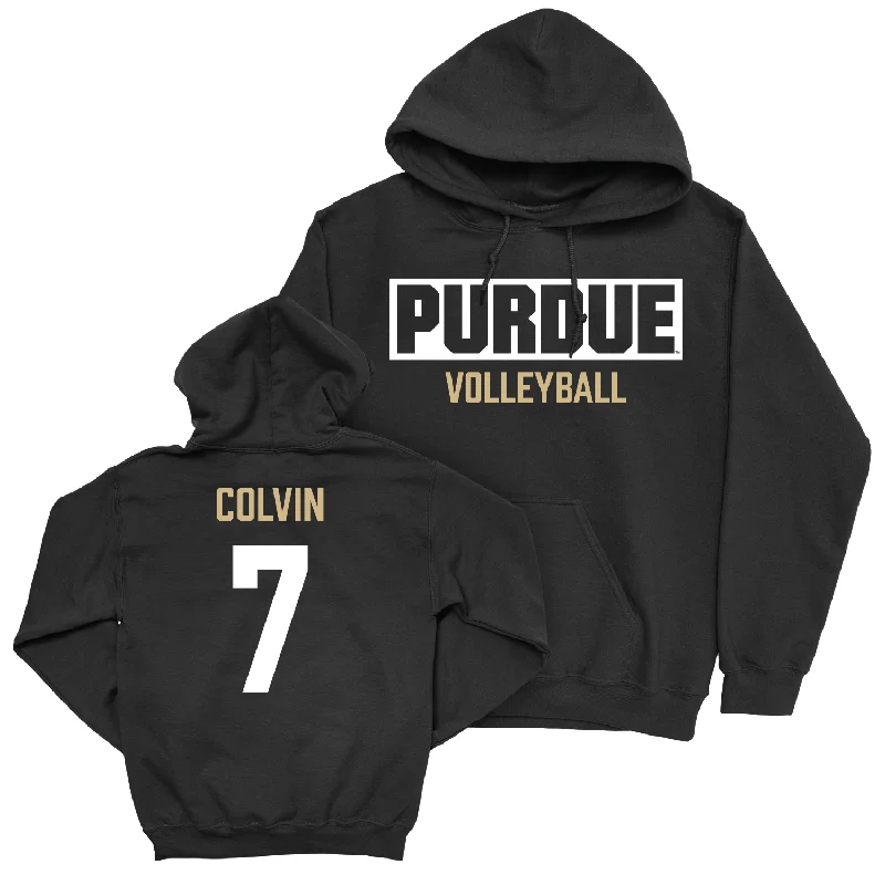 Women's Volleyball Black Staple Hoodie - Raven Colvin | #7