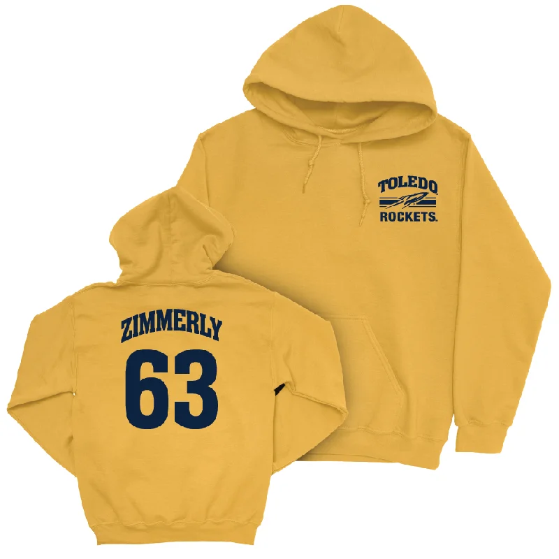 Toledo Football Gold Victory Hoodie - Grant Zimmerly | #63