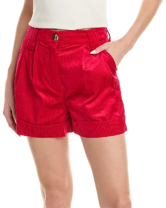 GANNI Light Shiny Corduroy Short