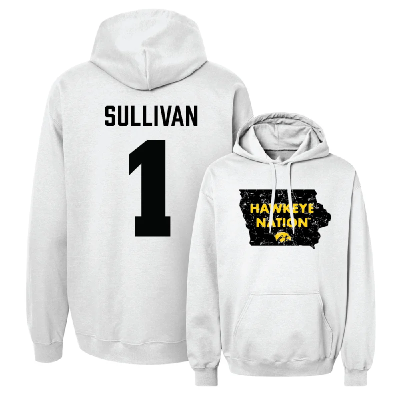 White Football State Hoodie   - Brendan Sullivan