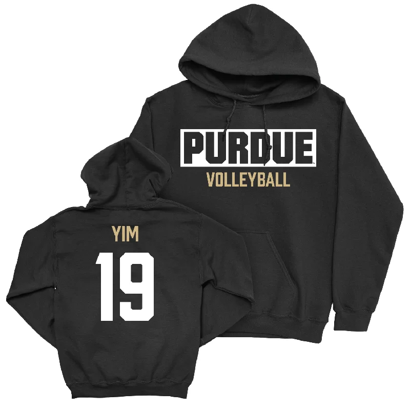 Women's Volleyball Black Staple Hoodie - Sydney Yim | #19