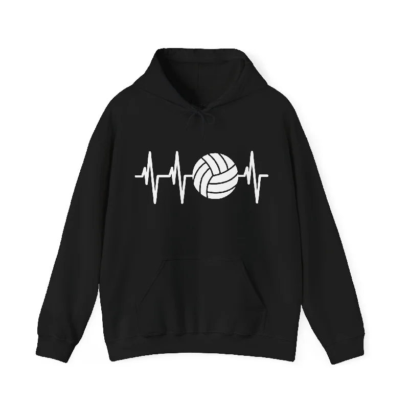 Volleyball Heartbeat Hooded Sweatshirt