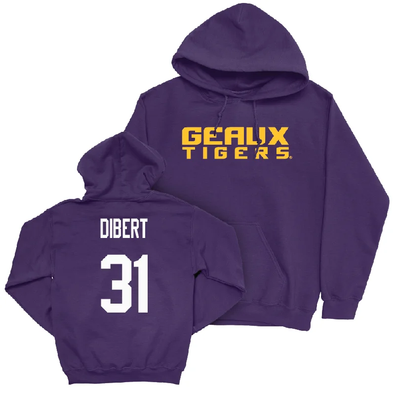 Football Purple Geaux Hoodie    - Nathan Dibert