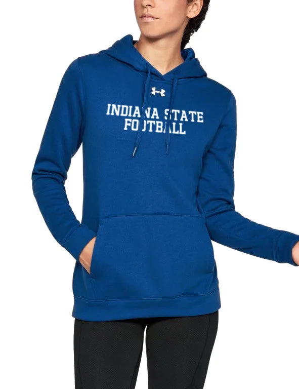 Indiana State Football Women's Under Armour Rival Fleece Hoody