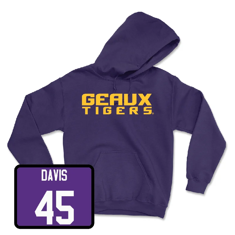 Football Purple Geaux Hoodie - Jake Davis