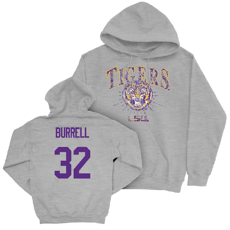 Football Sport Grey Tigers Hoodie  - Aeron Burrell