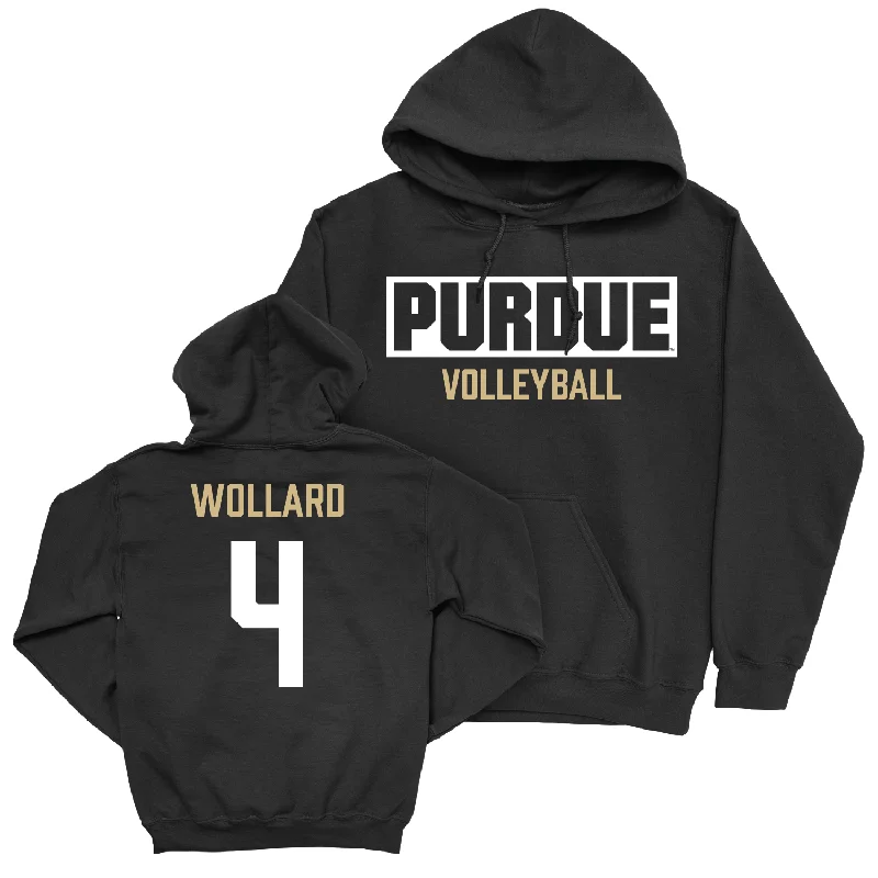 Women's Volleyball Black Staple Hoodie - Kenna Wollard | #4