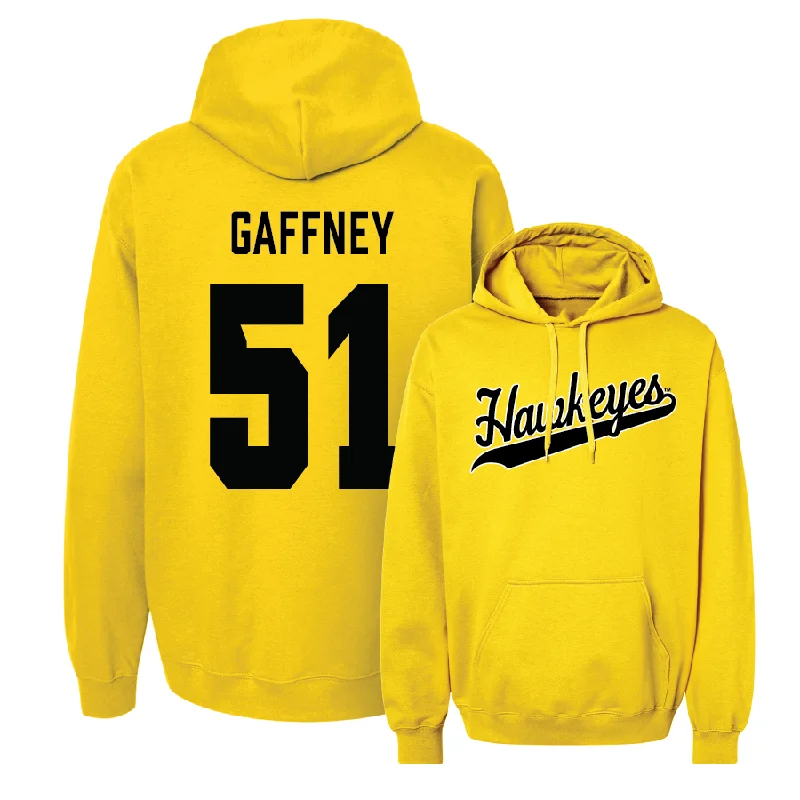 Gold Football Script Hoodie - Luke Gaffney