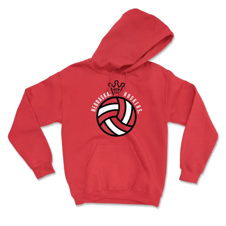 Red Women's Volleyball Crown Hoodie - Rebekah Allick