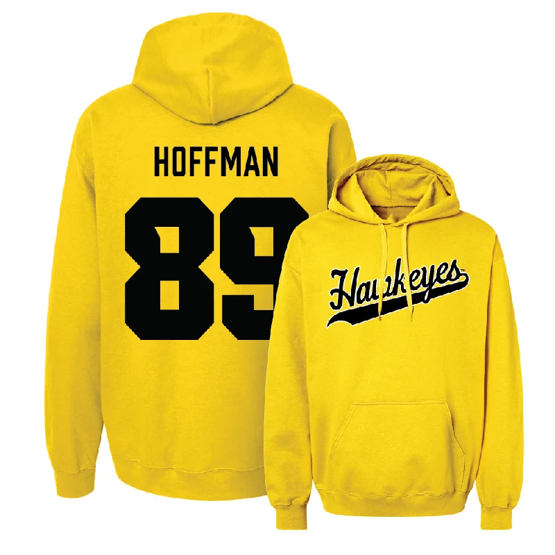 Gold Football Script Hoodie   - Gavin Hoffman