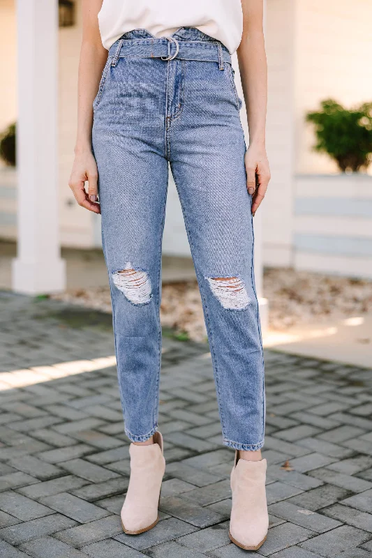 KanCan: Lay It All Out Medium Wash High Waist Mom Jean