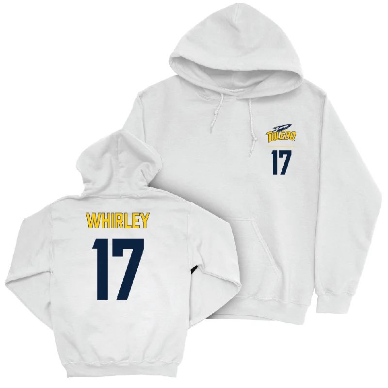 Toledo Football White Logo Hoodie  - Trey Whirley