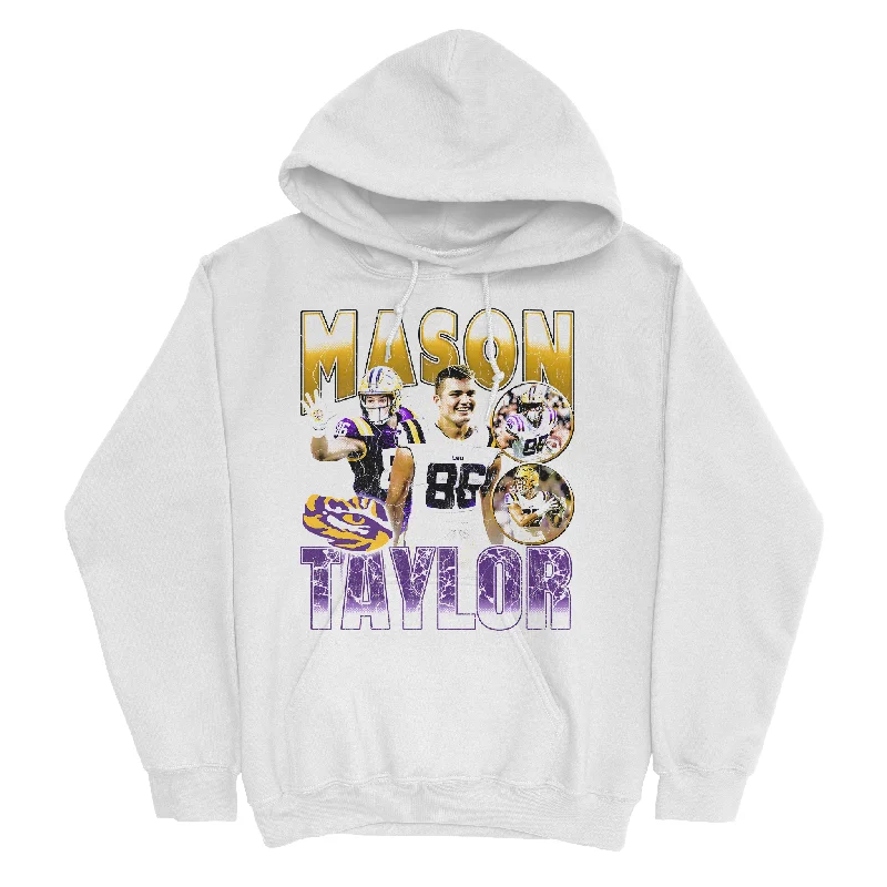 EXCLUSIVE RELEASE: Mason Taylor 90s Retro White Hoodie