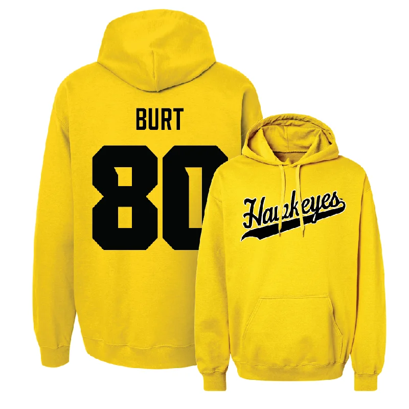 Gold Football Script Hoodie   - Michael Burt