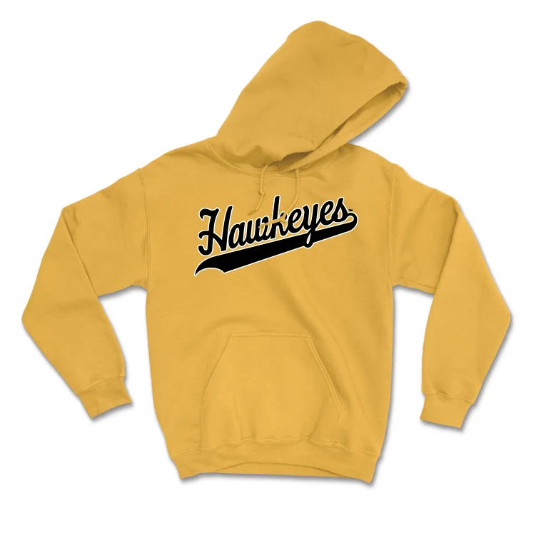 Gold Football Script Hoodie - Rusty VanWetzinga