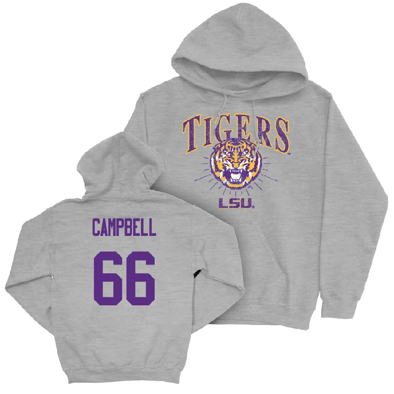 Football Sport Grey Tigers Hoodie   - Will Campbell