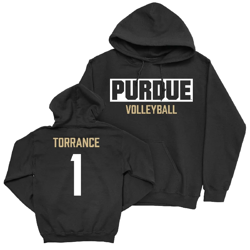 Women's Volleyball Black Staple Hoodie - Ava Torrance | #1