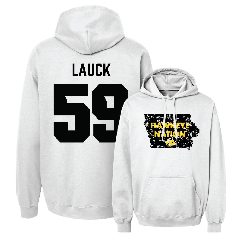 Football White State Hoodie - Trevor Lauck