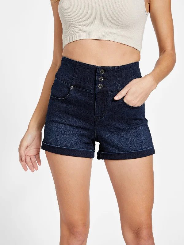 Eco Milan Denim Corset Shorts