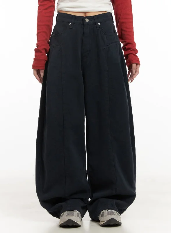 Wide-Fit Comfy Oversized Trousers CD404