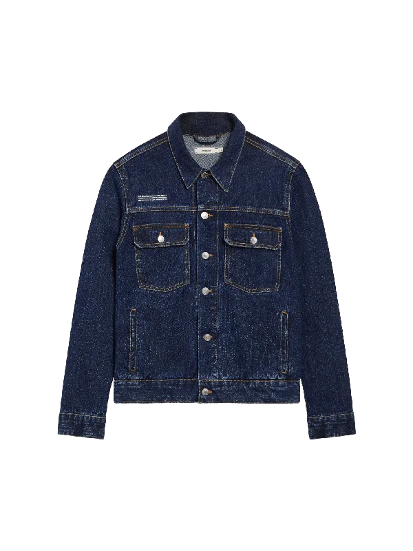 Archive Mens Nettle Denim Jacket—rinse wash