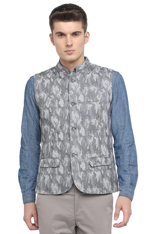 Slim Bandhgala Knit Jacket